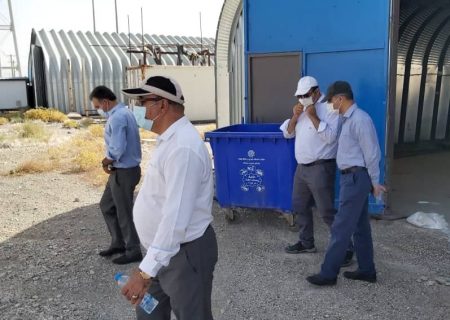 بازدید مدیرکل دفتر نظارت بر بهره برداری آب شرکت مهندسی آبفای کشور ازتاسیسات آبرسانی پایانه مرزی مهران