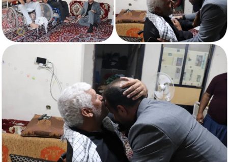 دیدار مدیرکل بنیاد شهید و امور ایثارگران استان ایلام با زائر جانباز اربعین حسینی