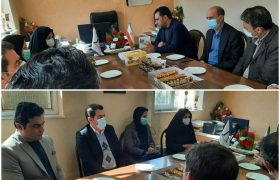 دیدار مدیر شبکه بهداشت و درمان شهرستان و معاون بهداشتی با رئیس جدید بیمارستان امام رضا ایوان