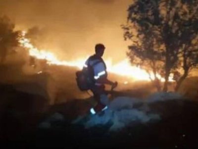 آتش‌سوزی کوه چرمین پس از چند روز مهار شد