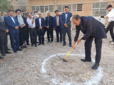 کلنگ‌زنی هنرستان شهید چمران و افتتاح چند پروژه ورزشی و آموزشی در ایوان