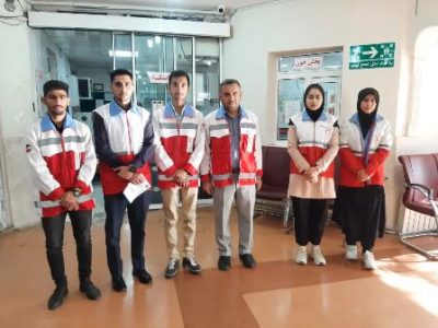 اهدای خون داوطلبان هلال احمر ایلام در اقدامی انسان‌دوستانه
